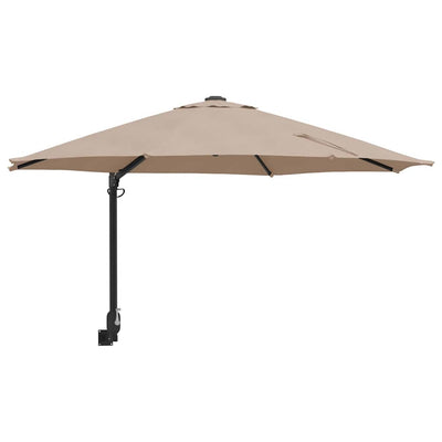 Vidaxx parasol de jardin taupe 248 x 248 x 148 cm polyester et acier