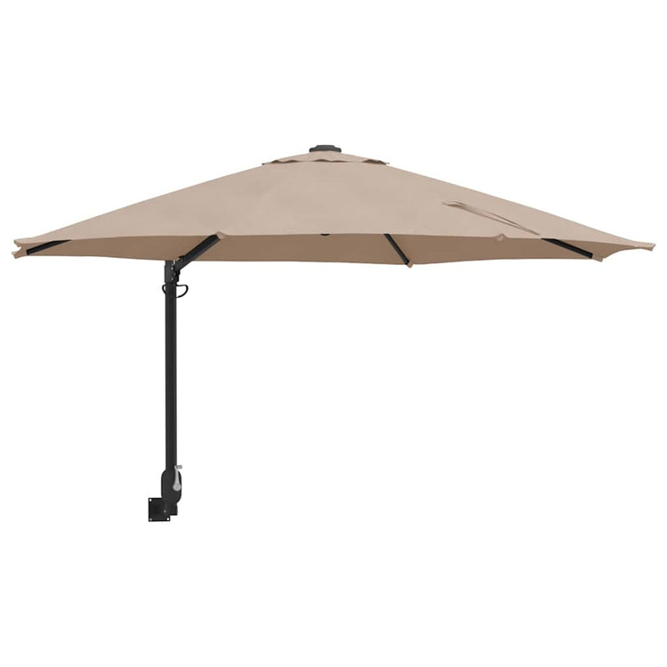 Vidaxx parasol de jardin taupe 248 x 248 x 148 cm polyester et acier