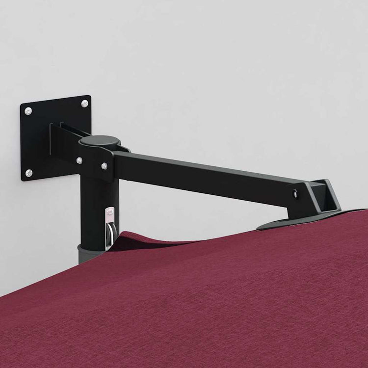 Vidaxxl parasol de jardin rouge bordeaux 248 x 248 x 148 cm polyester et acier
