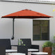 Vidaxxl parasol de jardin terre cuite 248 x 248 x 148 cm polyester et acier