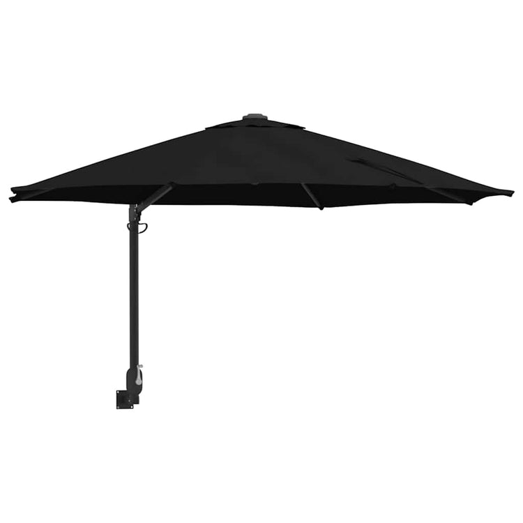 Vidaxx parasol de jardin noir 248 x 248 x 148 cm polyester et acier
