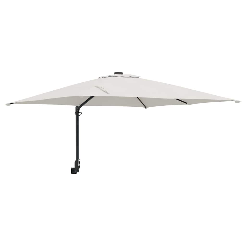 Vidaxxl parasol de jardin sable 248,5 x 247,5 x 160 cm polyester et acier