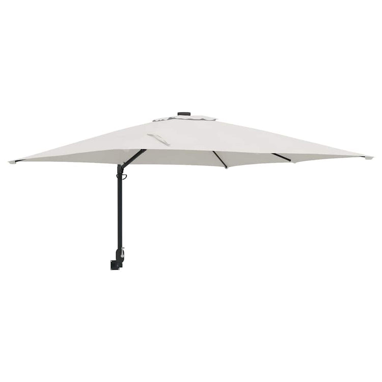 Vidaxxl parasol de jardin sable 248,5 x 247,5 x 160 cm polyester et acier