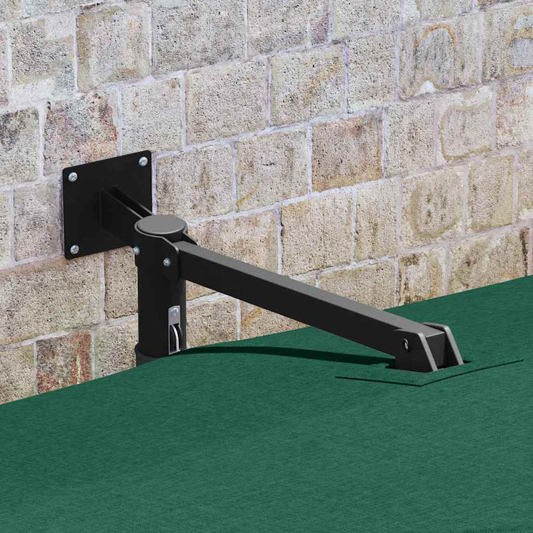 Vidaxxl parasol de jardin vert 248,5 x 247,5 x 160 cm polyester et acier