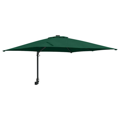 Vidaxxl parasol de jardin vert 248,5 x 247,5 x 160 cm polyester et acier