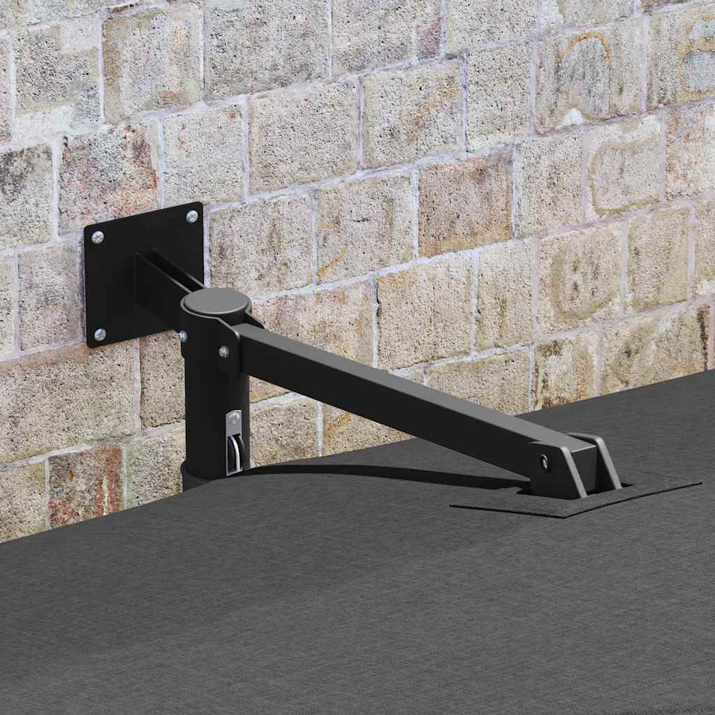 Vidaxxl parasol de jardin anthracite 248,5 x 247,5 x 160 cm polyester et acier