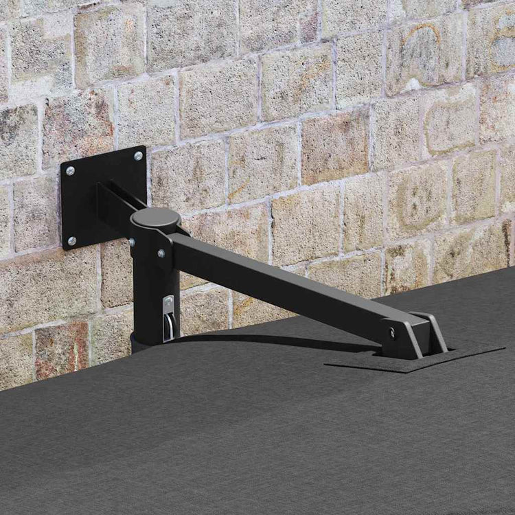 Vidaxxl parasol de jardin anthracite 248,5 x 247,5 x 160 cm polyester et acier