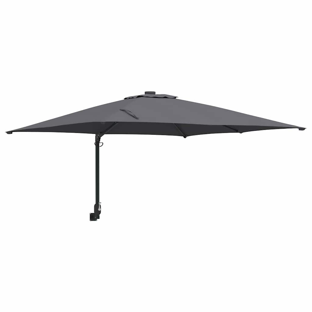 Vidaxxl parasol de jardin anthracite 248,5 x 247,5 x 160 cm polyester et acier