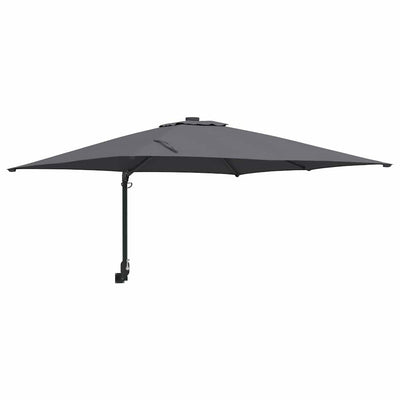 Vidaxxl parasol de jardin anthracite 248,5 x 247,5 x 160 cm polyester et acier