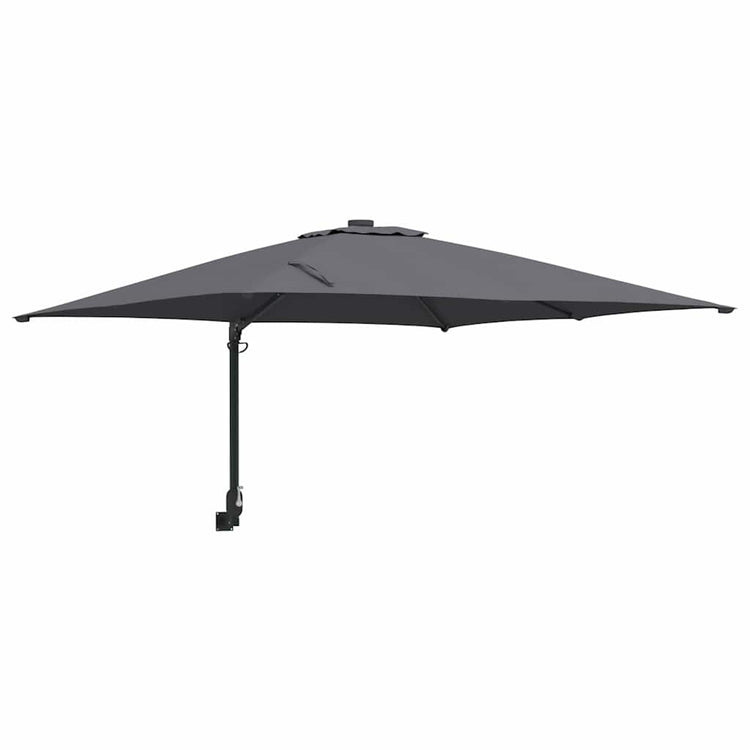 Vidaxxl parasol de jardin anthracite 248,5 x 247,5 x 160 cm polyester et acier