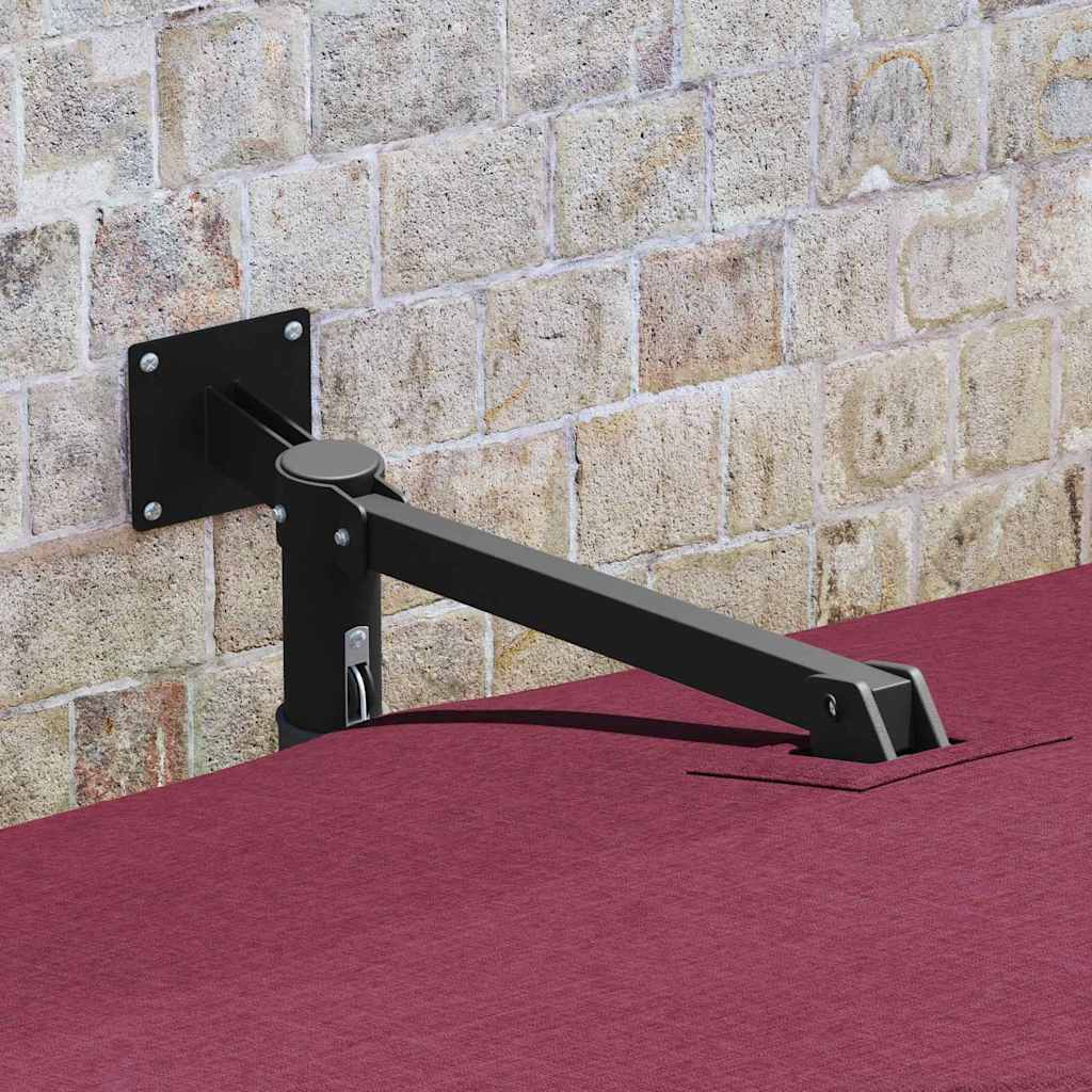 Vidaxxl parasol de jardin rouge bordeaux 248,5 x 247,5 x 160 cm