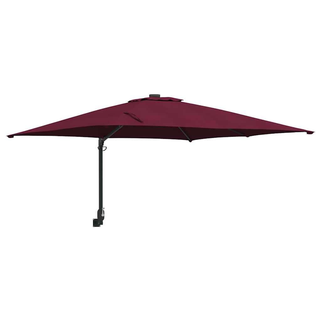 Vidaxxl parasol de jardin rouge bordeaux 248,5 x 247,5 x 160 cm