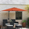 Vidaxxl parasol de jardin terre cuite 248,5 x 247,5 x 160 cm