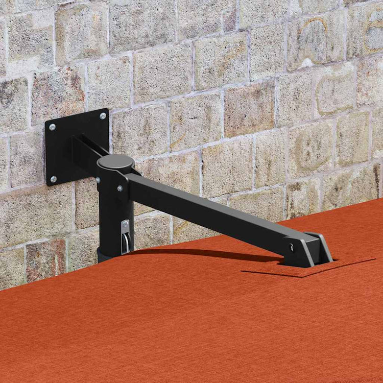 Vidaxxl parasol de jardin terre cuite 248,5 x 247,5 x 160 cm