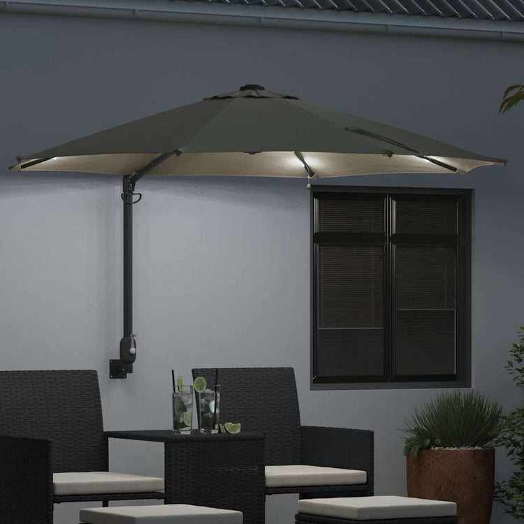 Vidaxxl parasol de jardin sable 248 x 248 x 148 cm polyester et acier