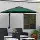 VidaXL parasol de jardin vert 248 x 248 x 148 cm polyester et acier