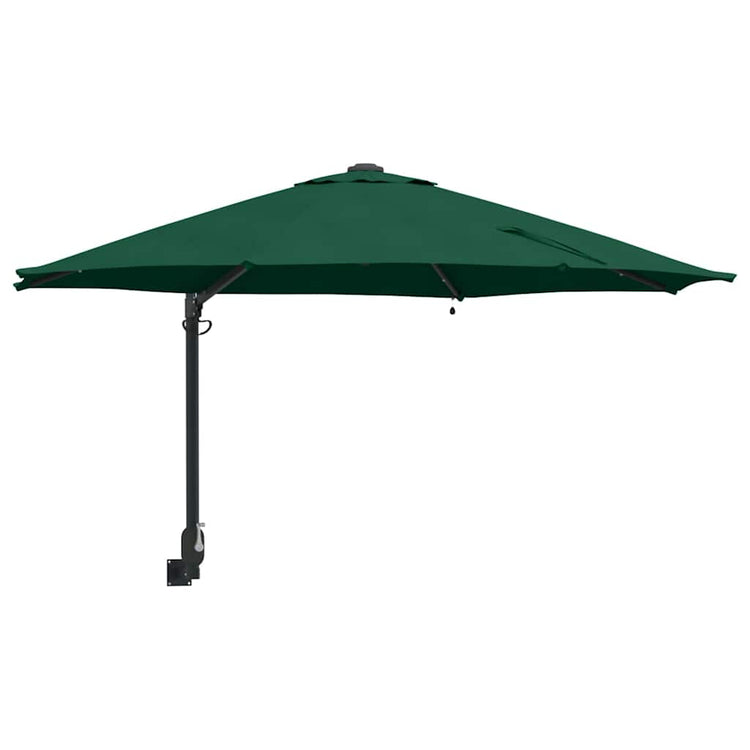 VidaXL parasol de jardin vert 248 x 248 x 148 cm polyester et acier