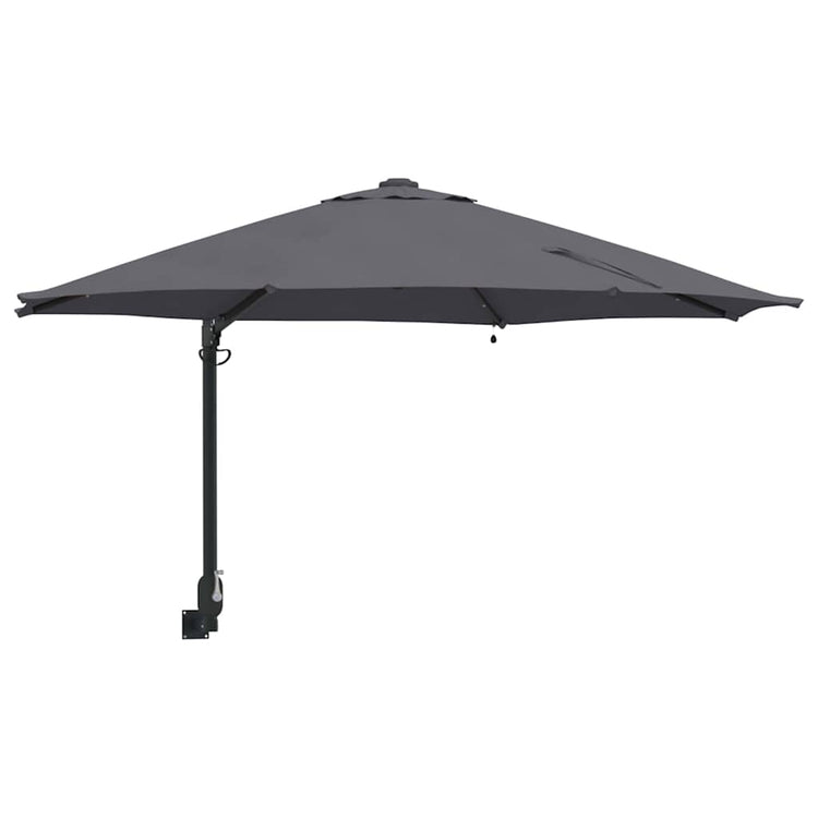 Vidaxxl parasol de jardin anthracite 248 x 248 x 148 cm polyester et acier