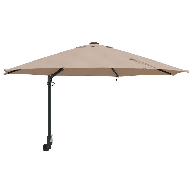 Vidaxx parasol de jardin taupe 248 x 248 x 148 cm polyester et acier