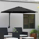 Vidaxx parasol de jardin noir 248 x 248 x 148 cm polyester et acier