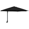 Vidaxx parasol de jardin noir 248 x 248 x 148 cm polyester et acier