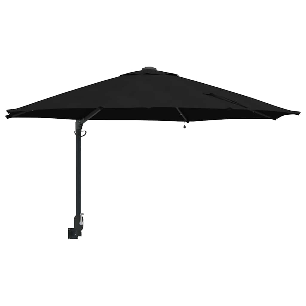 Vidaxx parasol de jardin noir 248 x 248 x 148 cm polyester et acier
