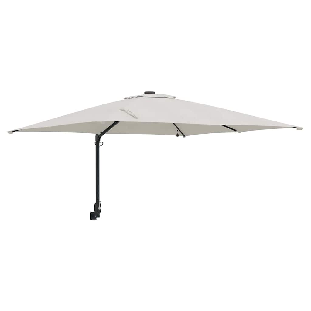 Vidaxxl parasol de jardin sable 248,5 x 247,5 x 160 cm polyester et acier