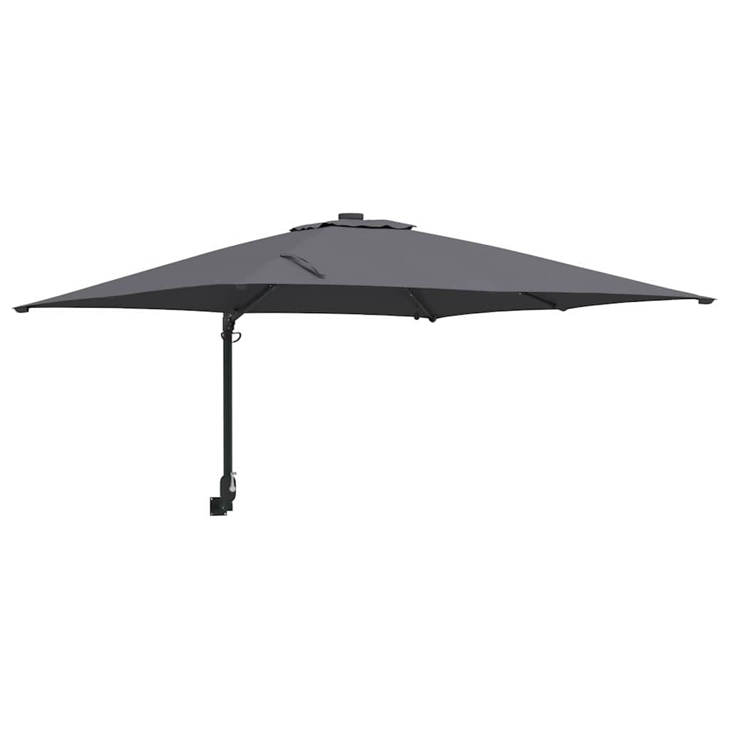 Vidaxxl parasol de jardin anthracite 248,5 x 247,5 x 160 cm polyester et acier