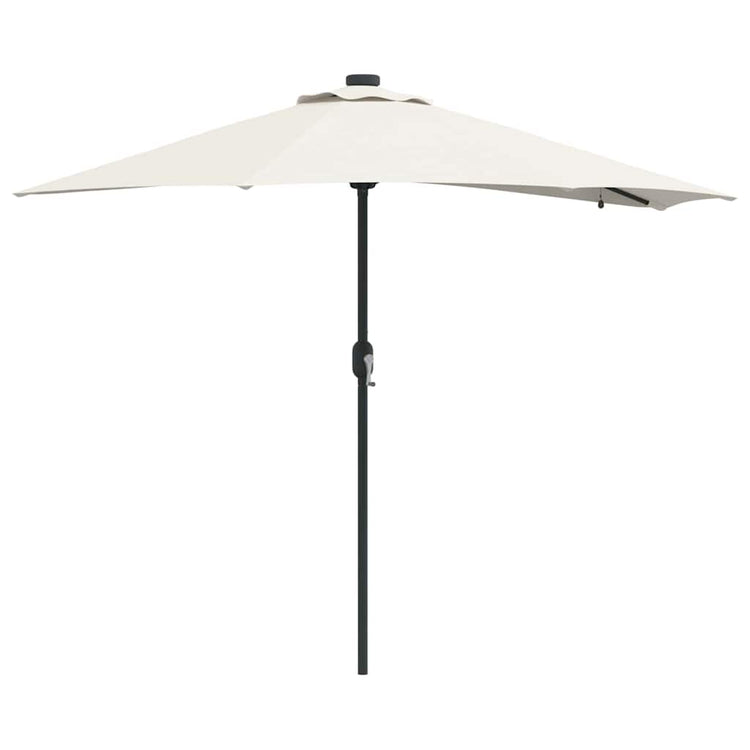 VidaXL parasol de jardin sable 294 x 150 x 223 cm polyester et acier