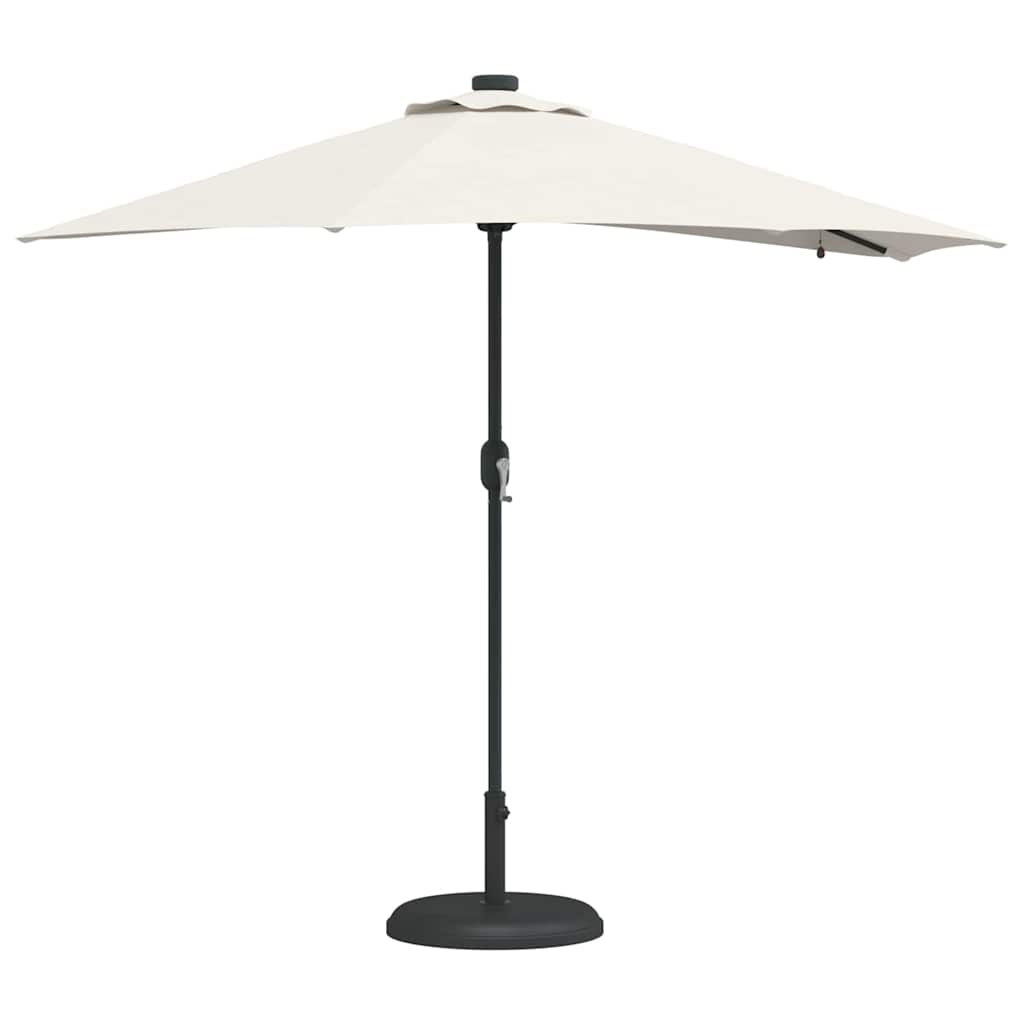 VidaXL parasol de jardin sable 294 x 150 x 223 cm polyester et acier