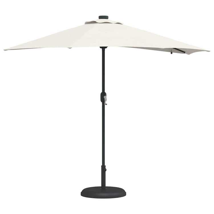 VidaXL parasol de jardin sable 294 x 150 x 223 cm polyester et acier