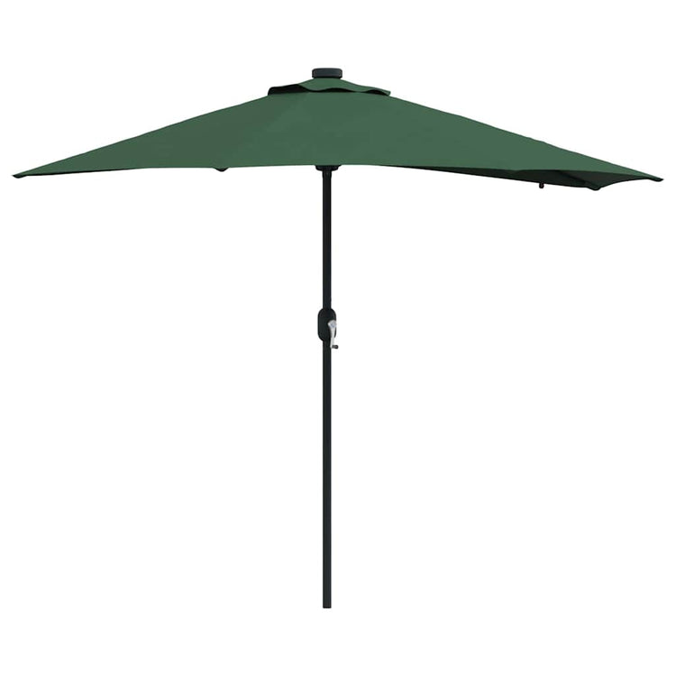 Vidaxxl parasol de jardin vert 294 x 150 x 223 cm polyester et acier