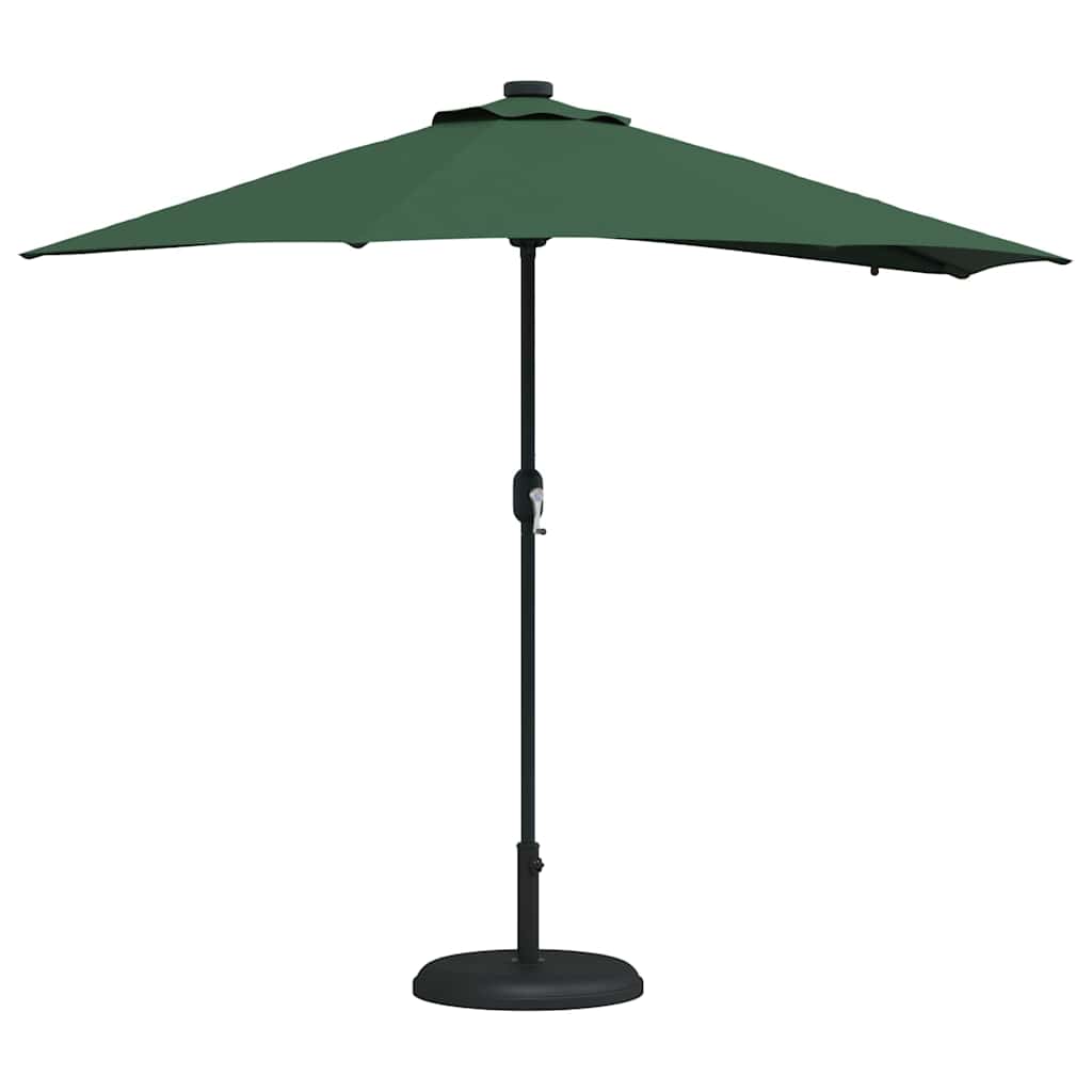 Vidaxxl parasol de jardin vert 294 x 150 x 223 cm polyester et acier