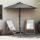 Vidaxxl parasol de jardin anthracite 294 x 150 x 223 cm polyester et acier