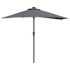 Vidaxxl parasol de jardin anthracite 294 x 150 x 223 cm polyester et acier