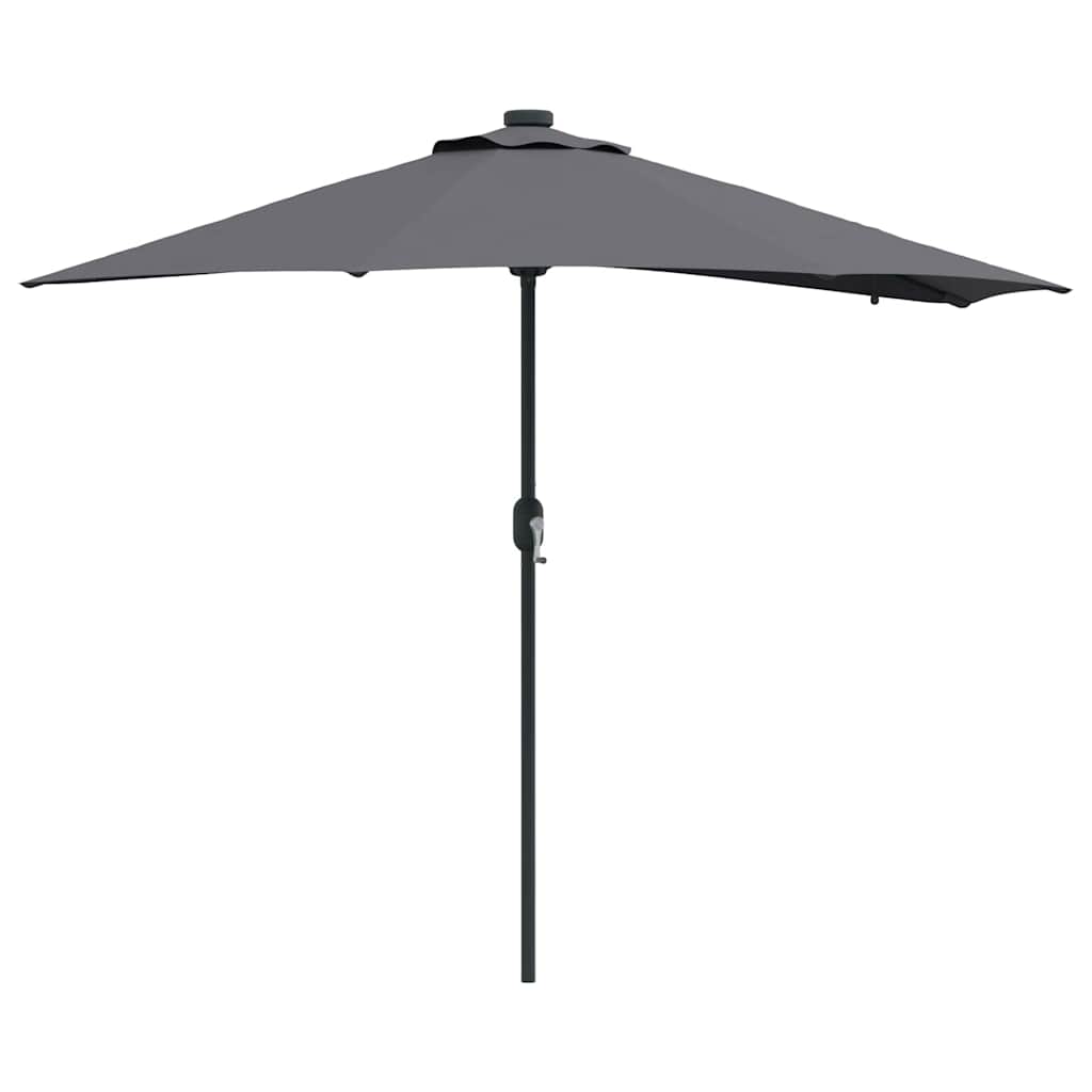 Vidaxxl parasol de jardin anthracite 294 x 150 x 223 cm polyester et acier