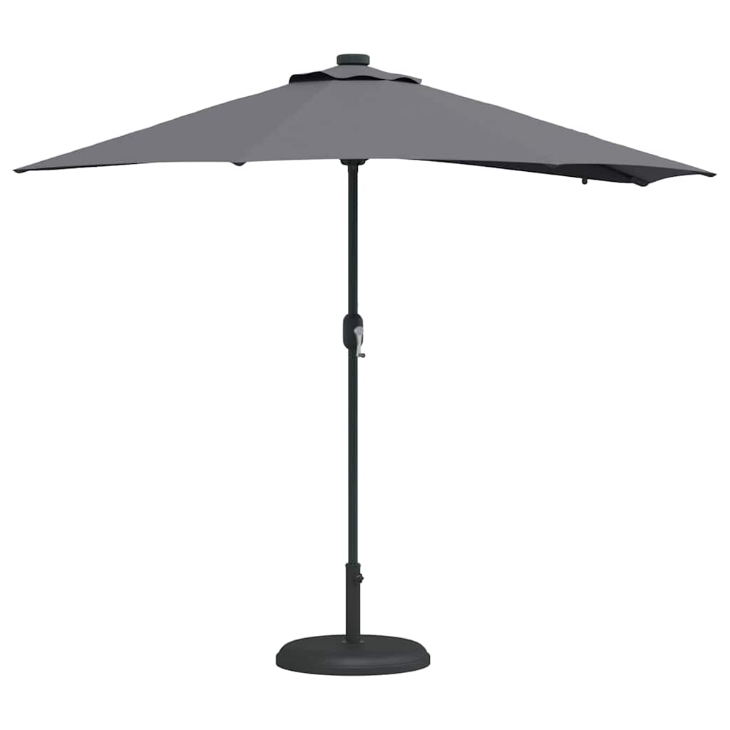 Vidaxxl parasol de jardin anthracite 294 x 150 x 223 cm polyester et acier