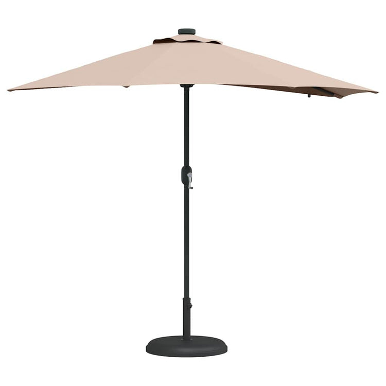 Vidaxx parasol de jardin taupe 294 x 150 x 223 cm polyester et acier