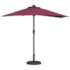 VidaXL parasol de jardin rouge bordeaux 294 x 150 x 223 cm polyester et acier
