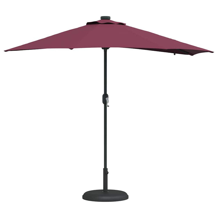 VidaXL parasol de jardin rouge bordeaux 294 x 150 x 223 cm polyester et acier