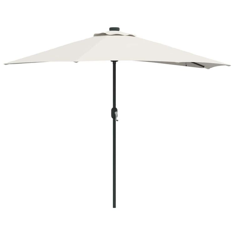 VidaXL parasol de jardin sable 294 x 150 x 224 cm polyester et acier