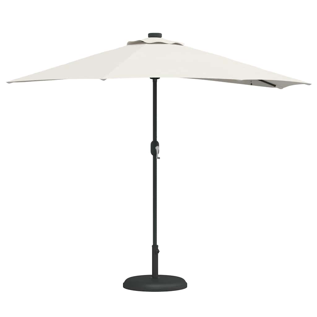 VidaXL parasol de jardin sable 294 x 150 x 224 cm polyester et acier