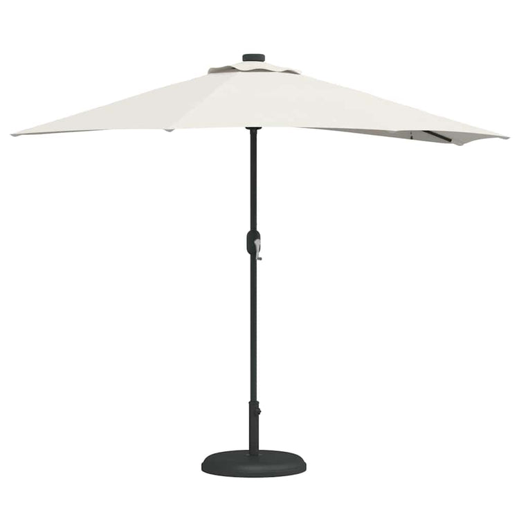 VidaXL parasol de jardin sable 294 x 150 x 224 cm polyester et acier