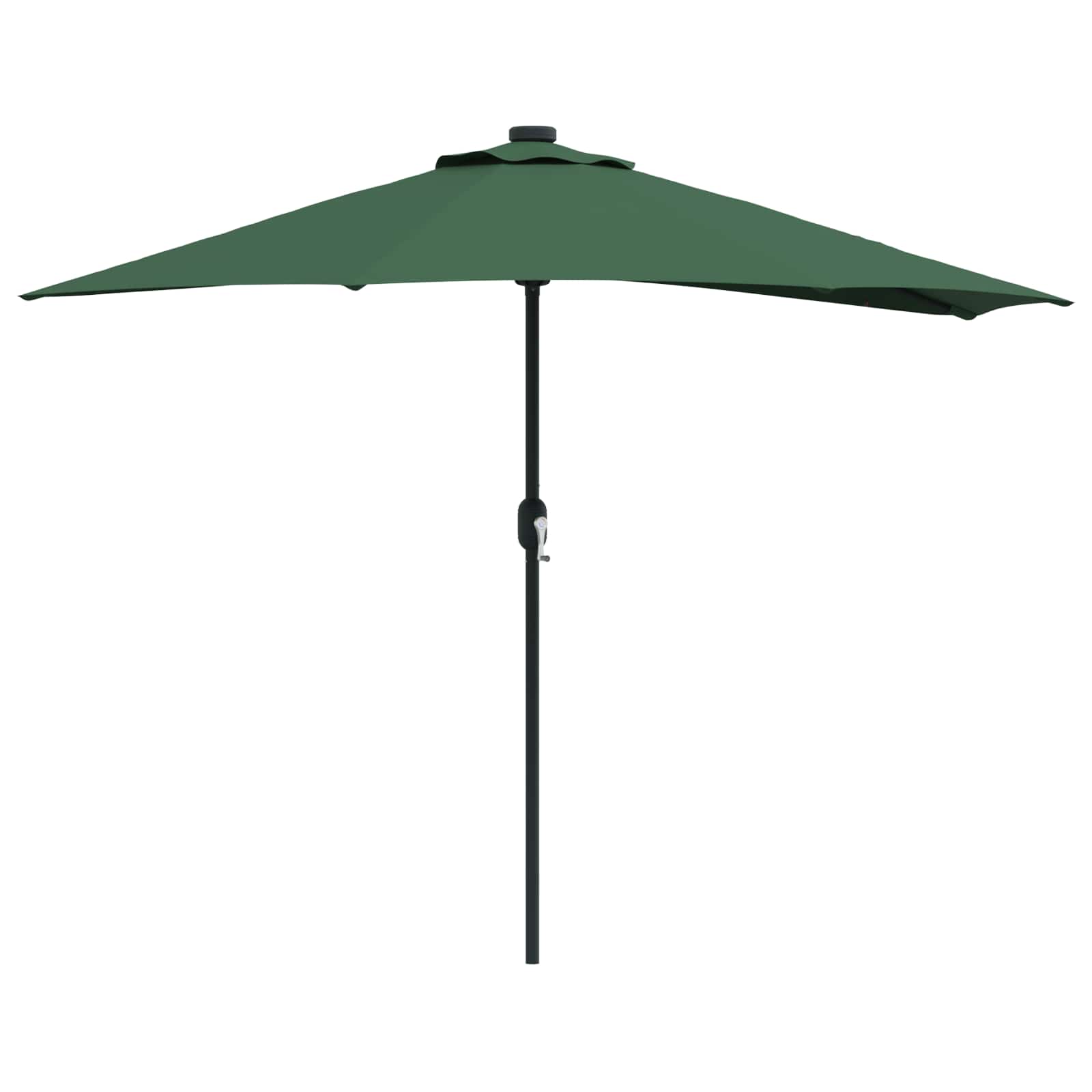 Vidaxxl parasol de jardin vert 294 x 150 x 224 cm polyester et acier