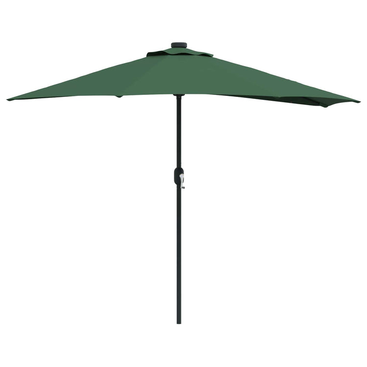 Vidaxxl parasol de jardin vert 294 x 150 x 224 cm polyester et acier