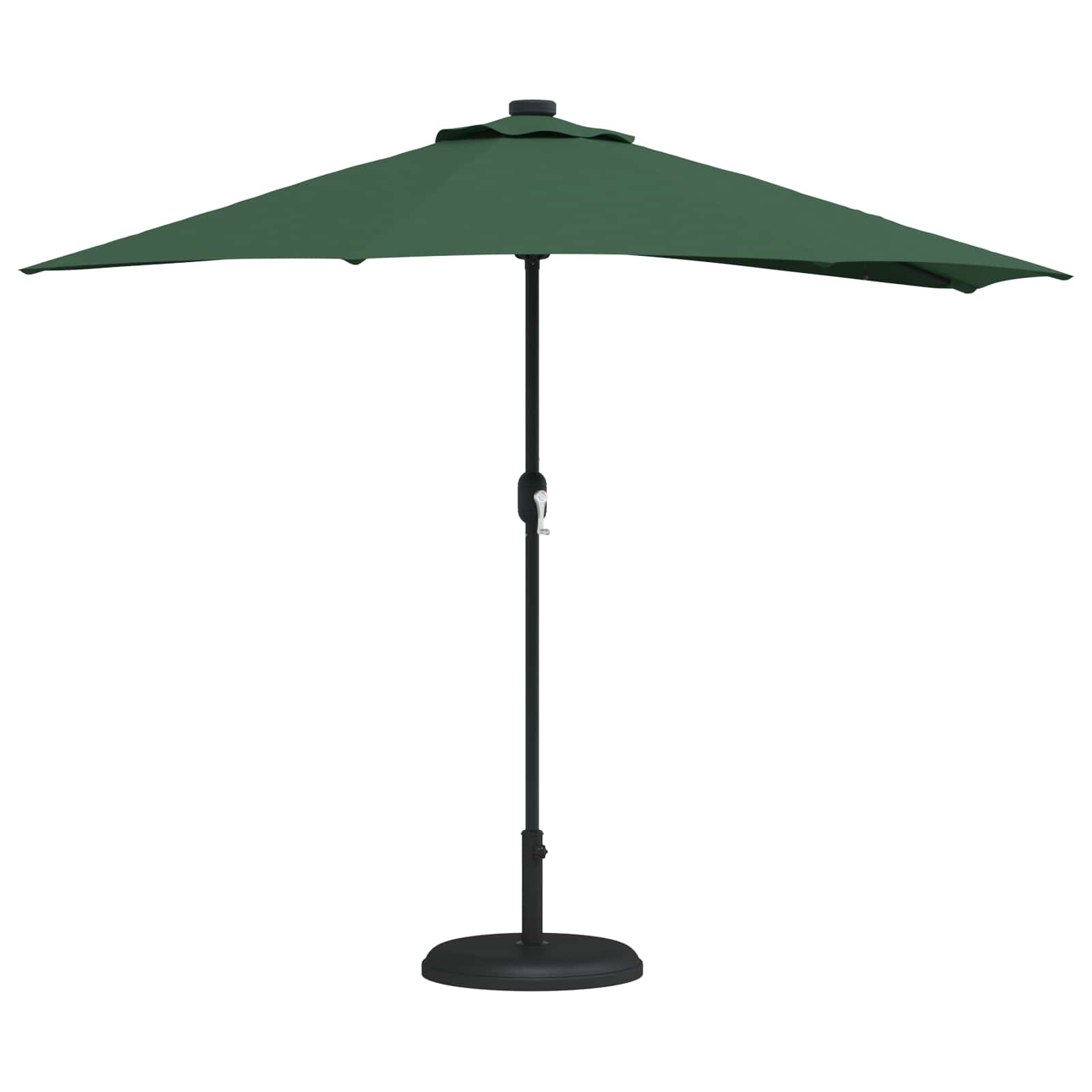 Vidaxxl parasol de jardin vert 294 x 150 x 224 cm polyester et acier