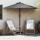 Vidaxxl parasol de jardin anthracite 294 x 150 x 224 cm polyester et acier