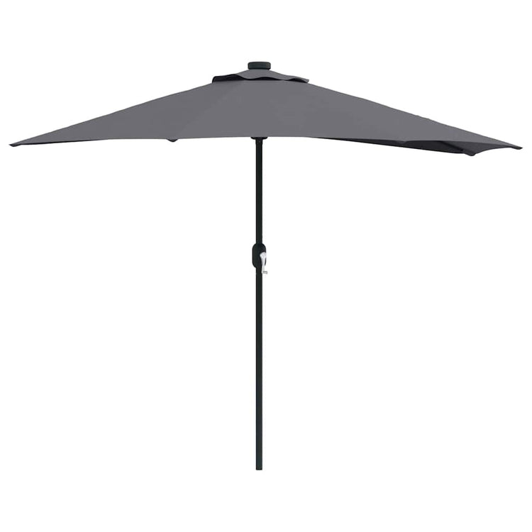 Vidaxxl parasol de jardin anthracite 294 x 150 x 224 cm polyester et acier