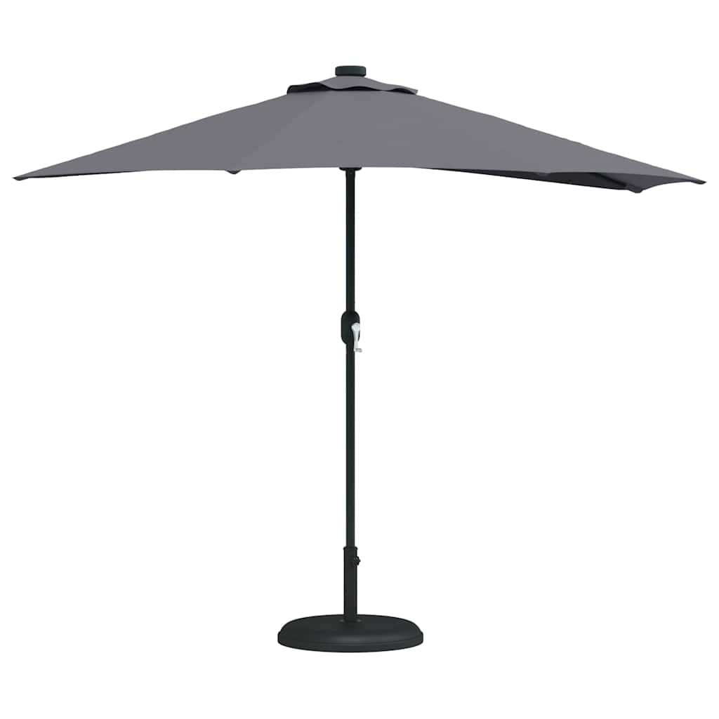 Vidaxxl parasol de jardin anthracite 294 x 150 x 224 cm polyester et acier