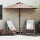 Vidaxx parasol de jardin taupe 294 x 150 x 224 cm polyester et acier